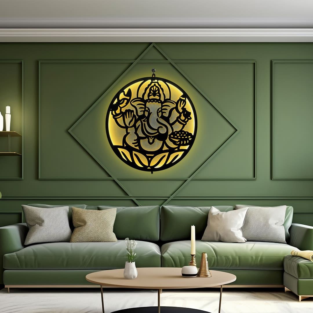 Ganpati Bappa-Ganesh Ji LED Wall Decor Light