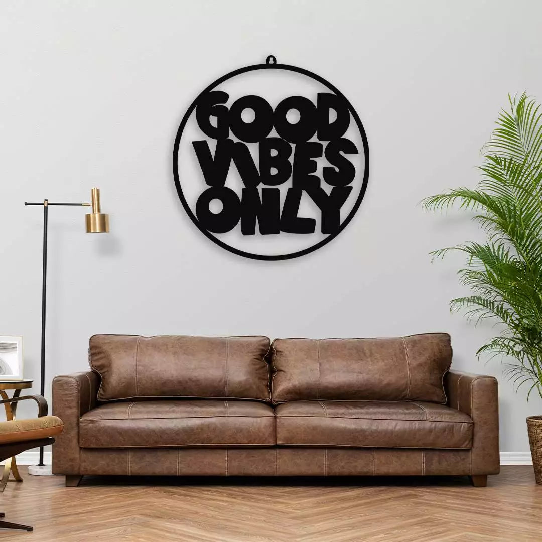 Good Vibes Only Quotes LED Wall Decor Light