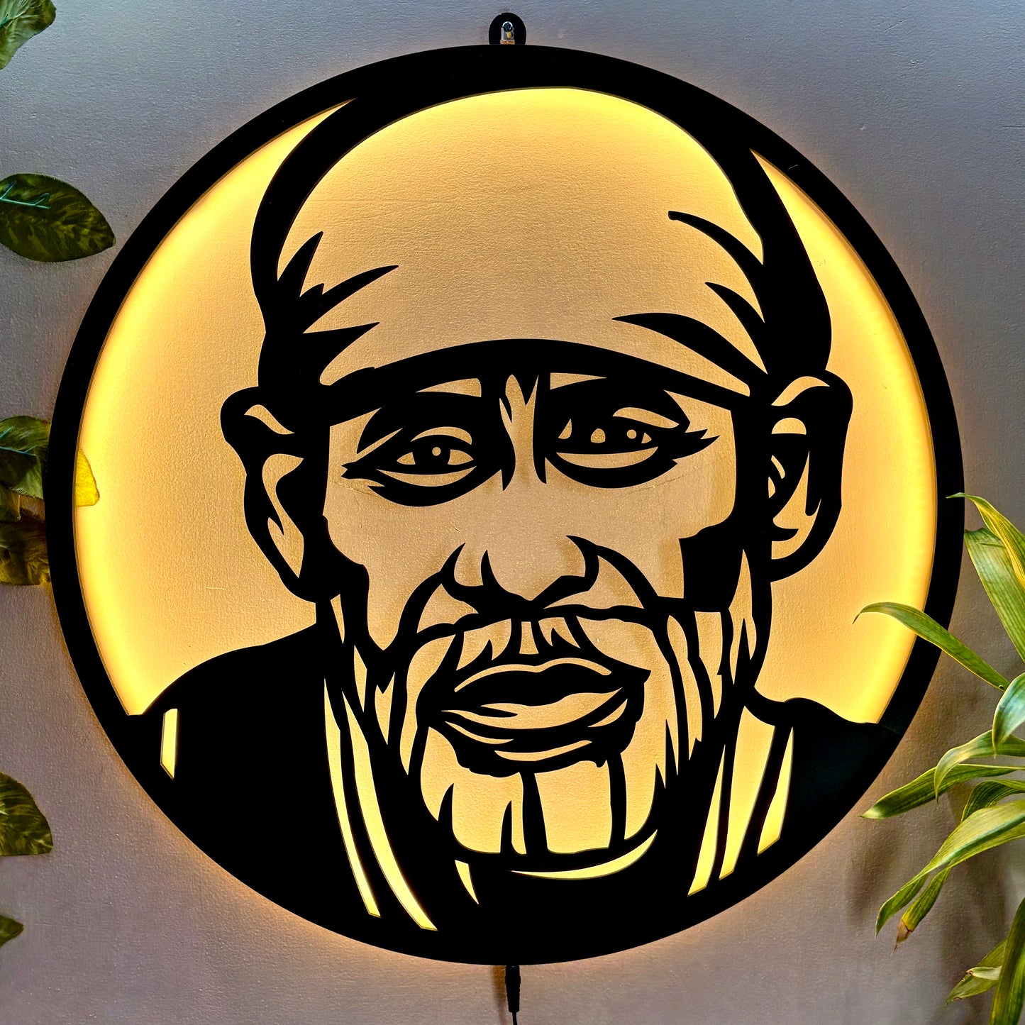 Sai Baba Wall LED Wall Decor Light