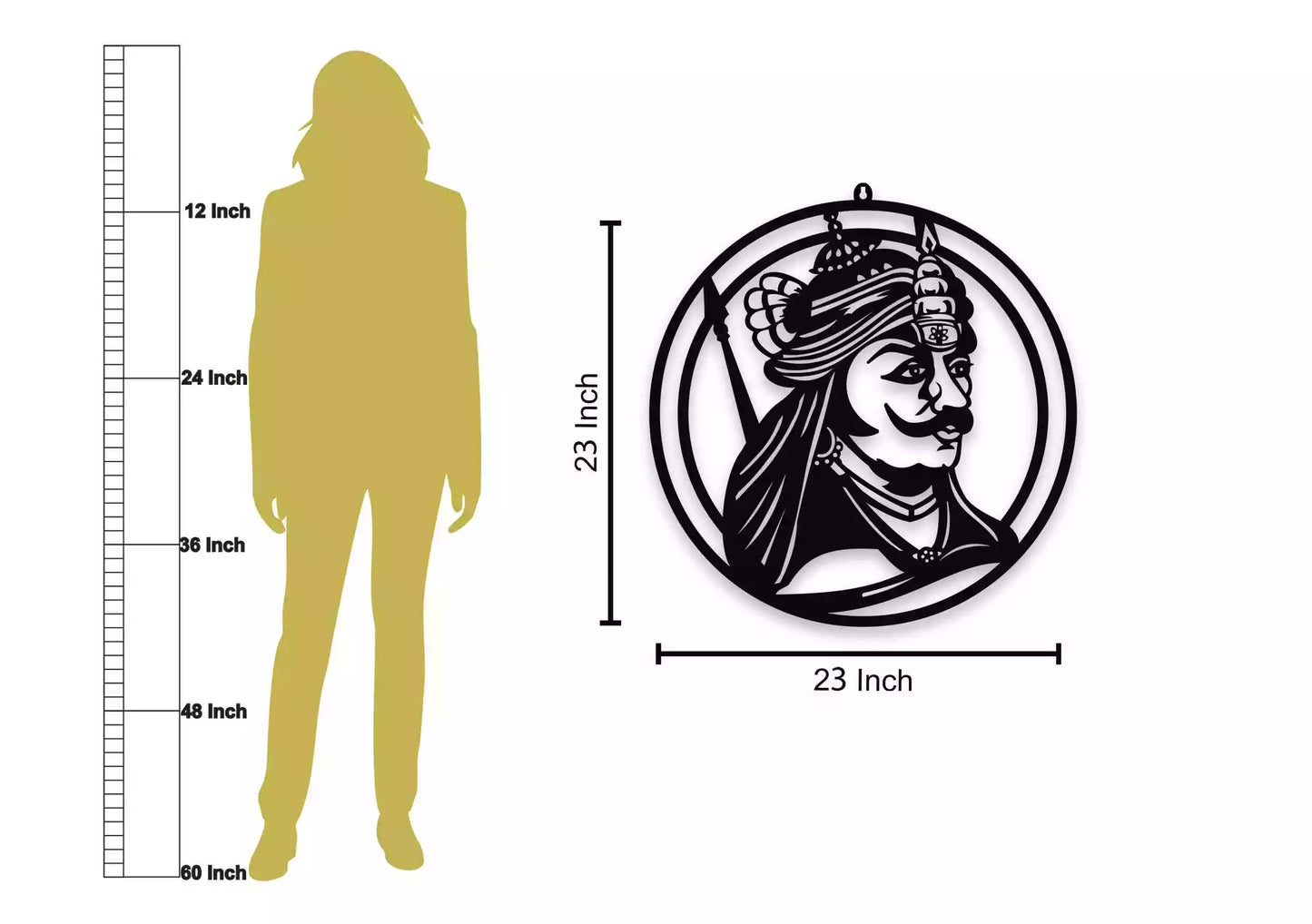 Maharana Pratap LED Wall Decor Light