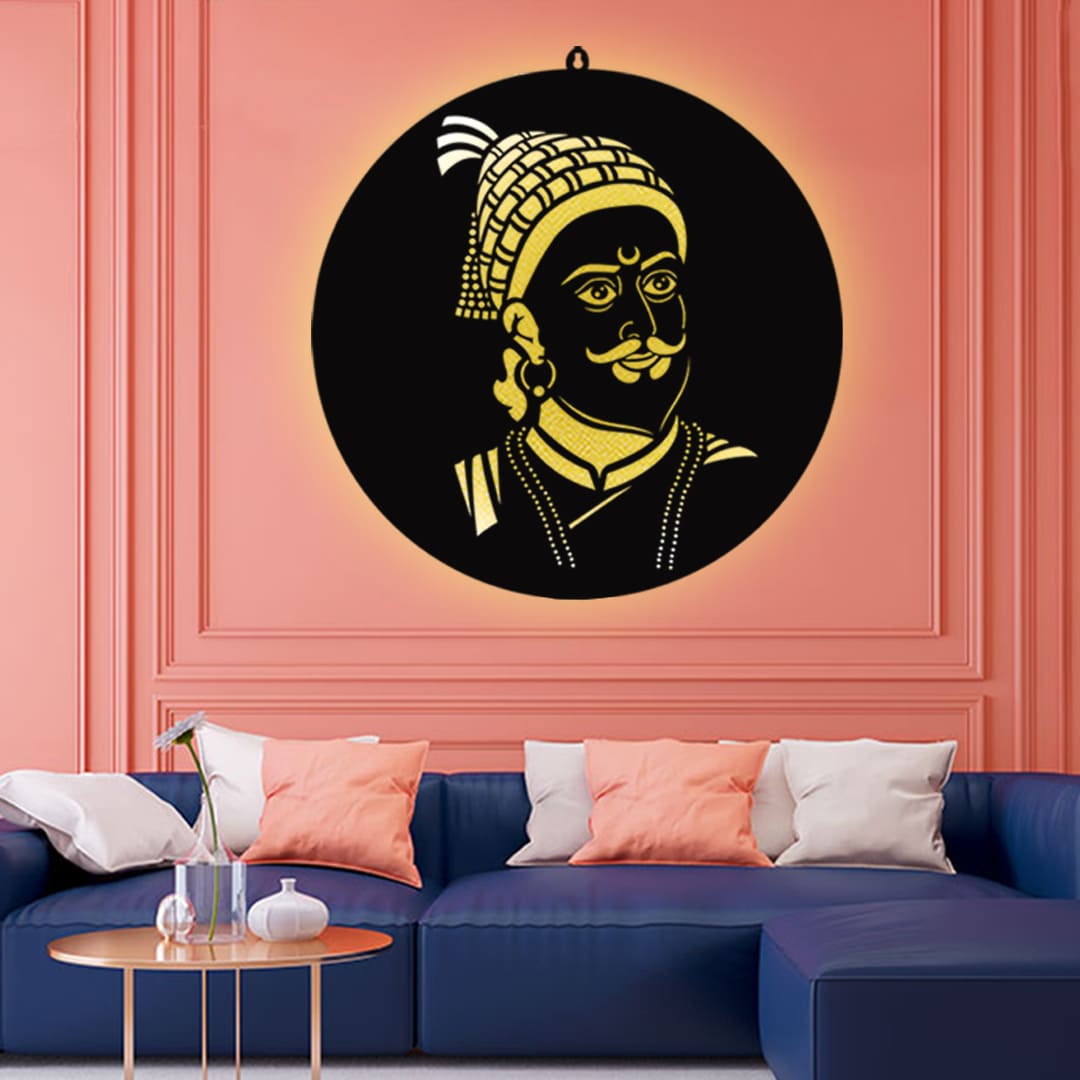Shivaji Maharaj LED Wall Decor Light