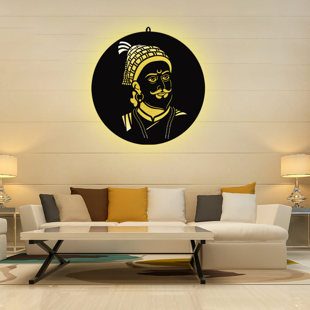 Shivaji Maharaj LED Wall Decor Light