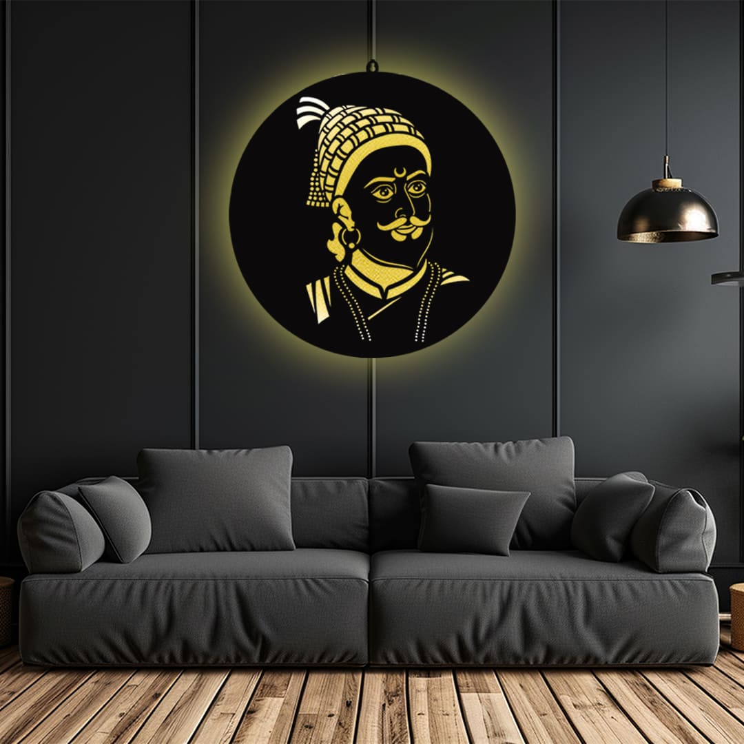 Shivaji Maharaj LED Wall Decor Light