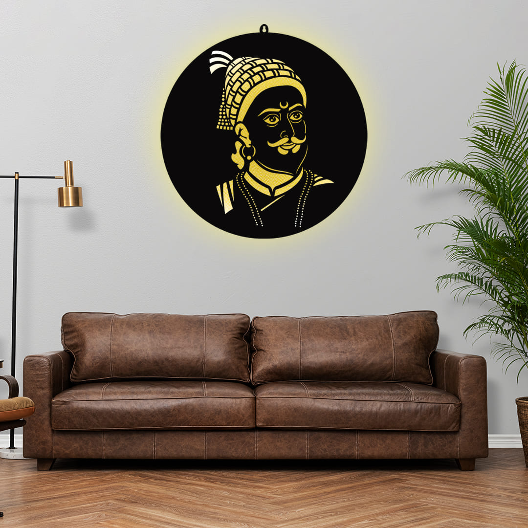 Shivaji Maharaj LED Wall Decor Light