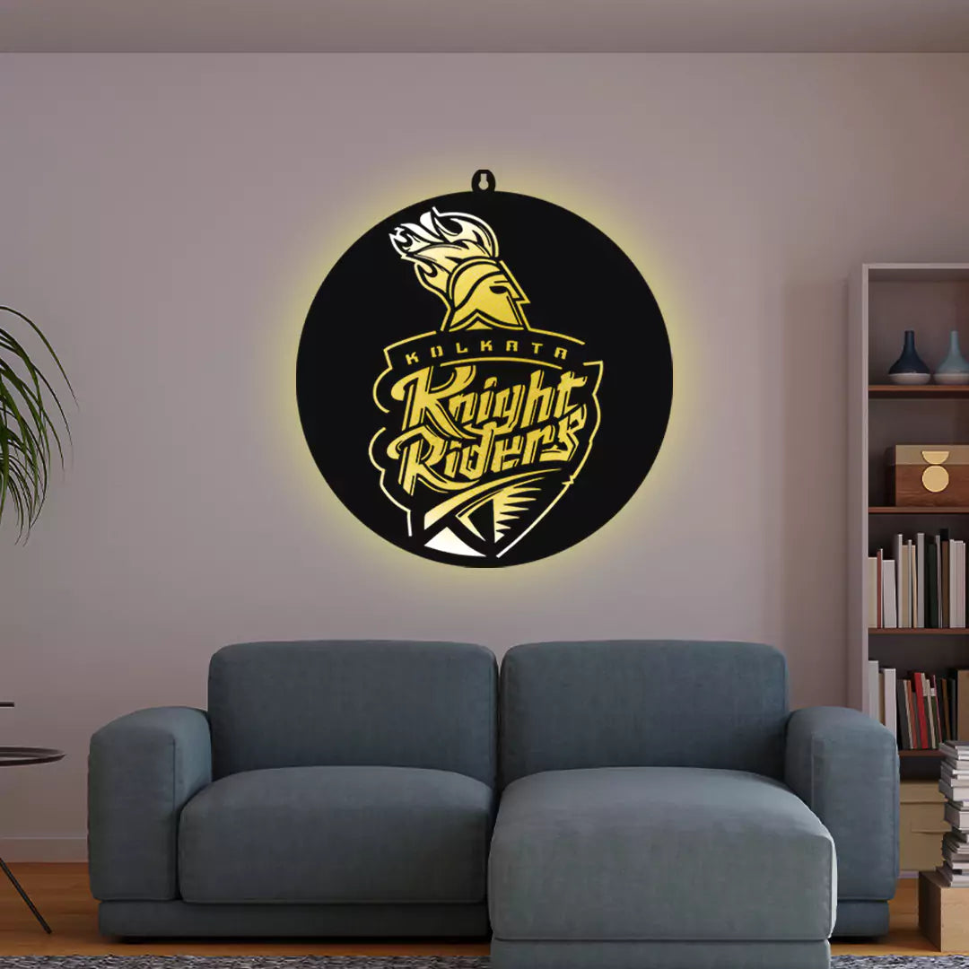 Kolkata Knight Rider IPL LOGO LED Wall Decor Light