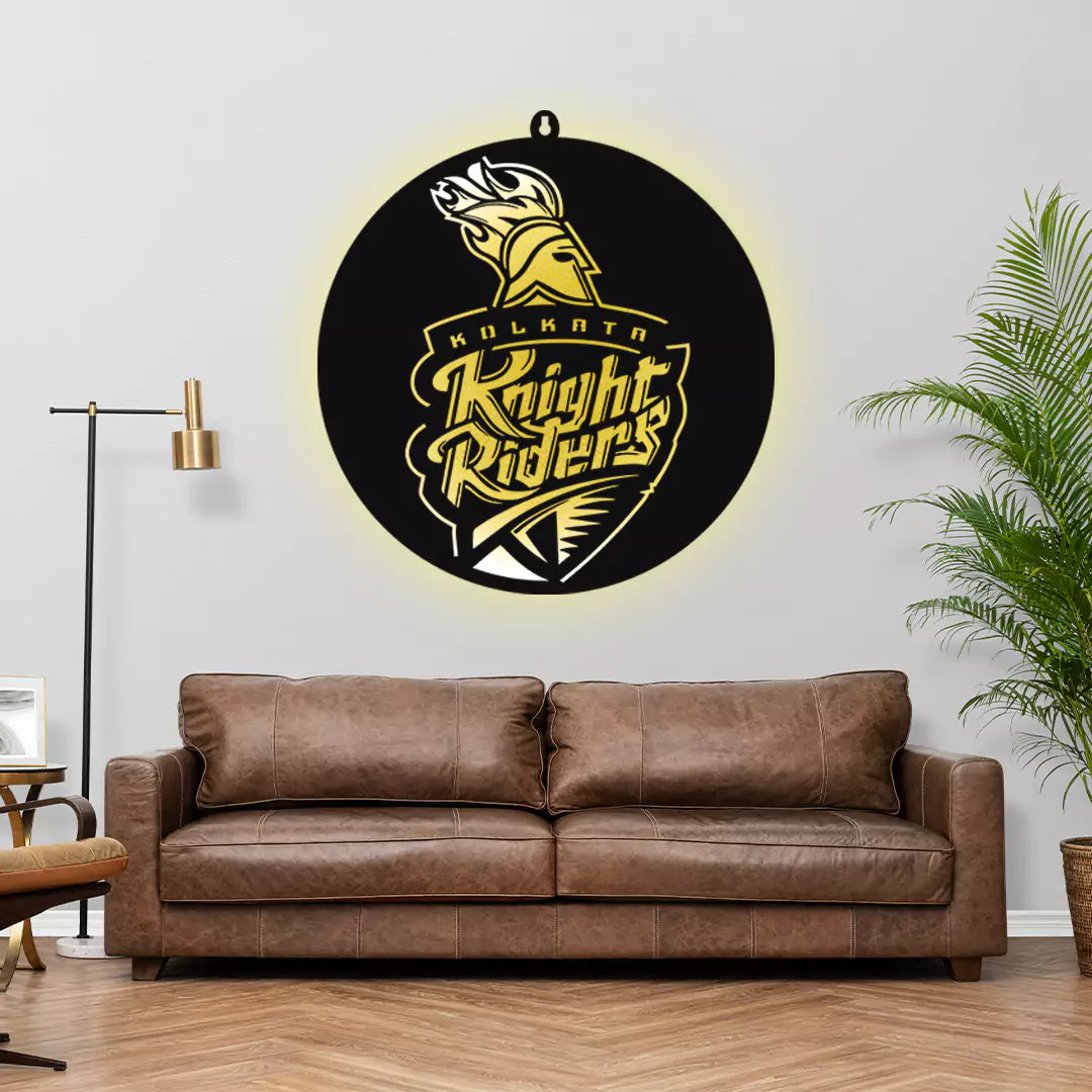 Kolkata Knight Rider IPL LOGO LED Wall Decor Light