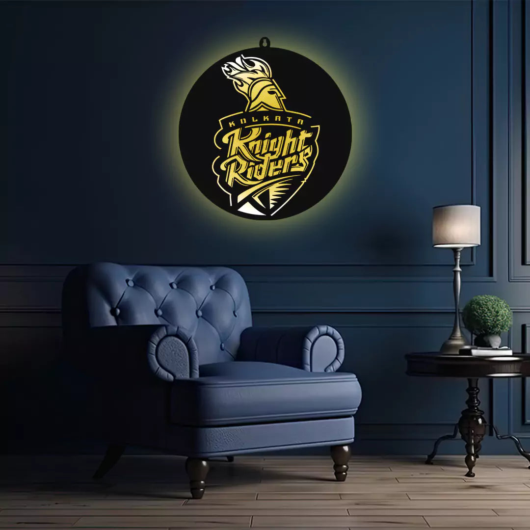 Kolkata Knight Rider IPL LOGO LED Wall Decor Light