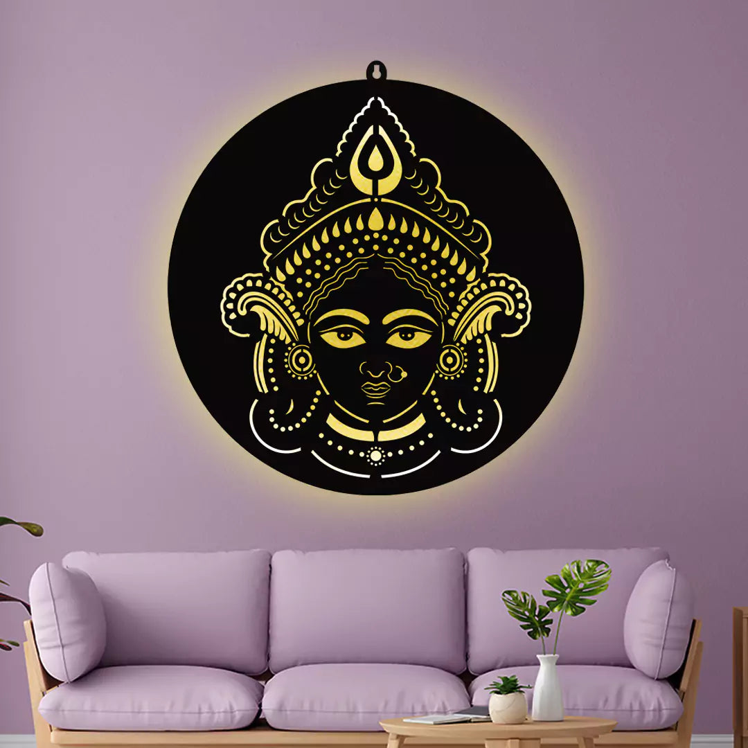 GODDESS DURGA LED Wall Decor Light