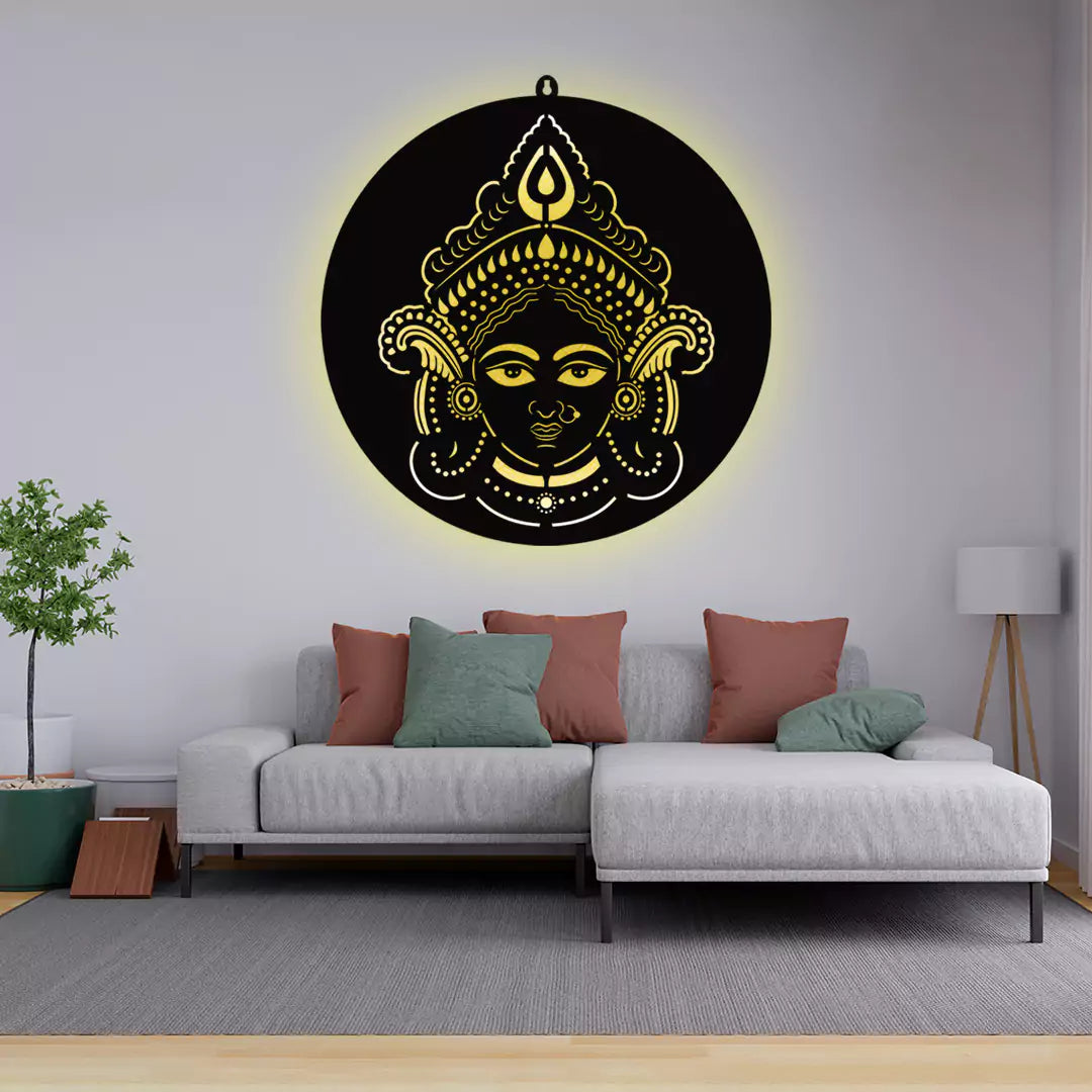 GODDESS DURGA LED Wall Decor Light