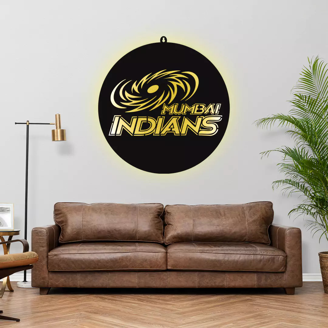 Mumbai Indians IPL LOGO LED Wall Decor Light