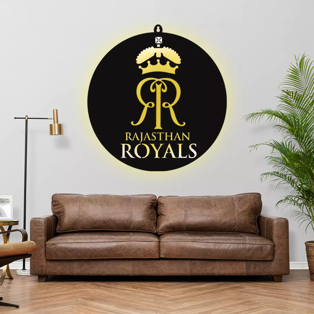 Rajasthan Royals IPL LOGO LED Wall Decor Light