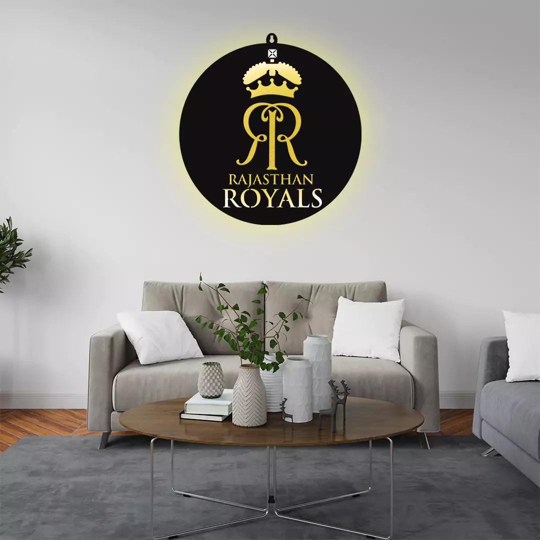 Rajasthan Royals IPL LOGO LED Wall Decor Light