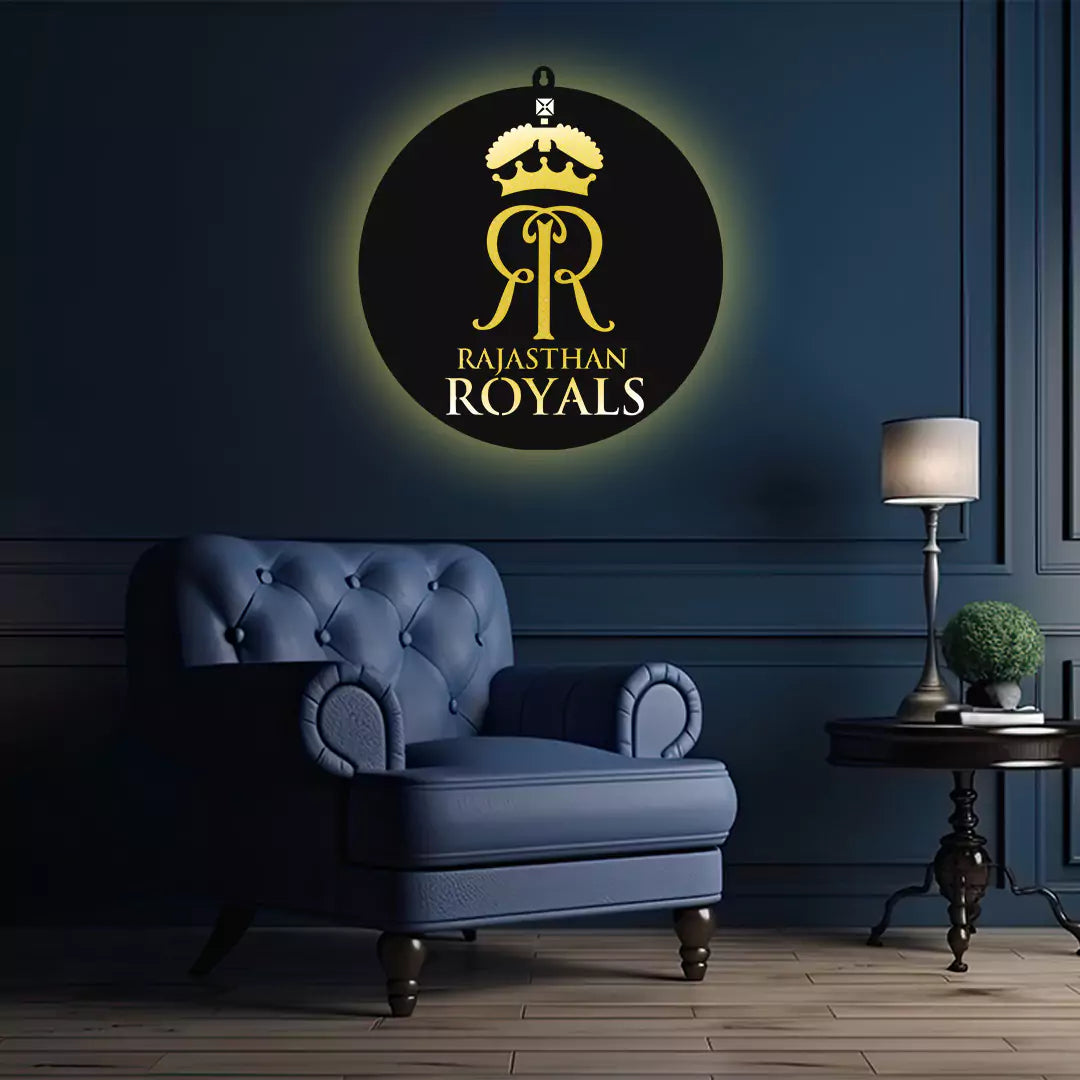 Rajasthan Royals IPL LOGO LED Wall Decor Light