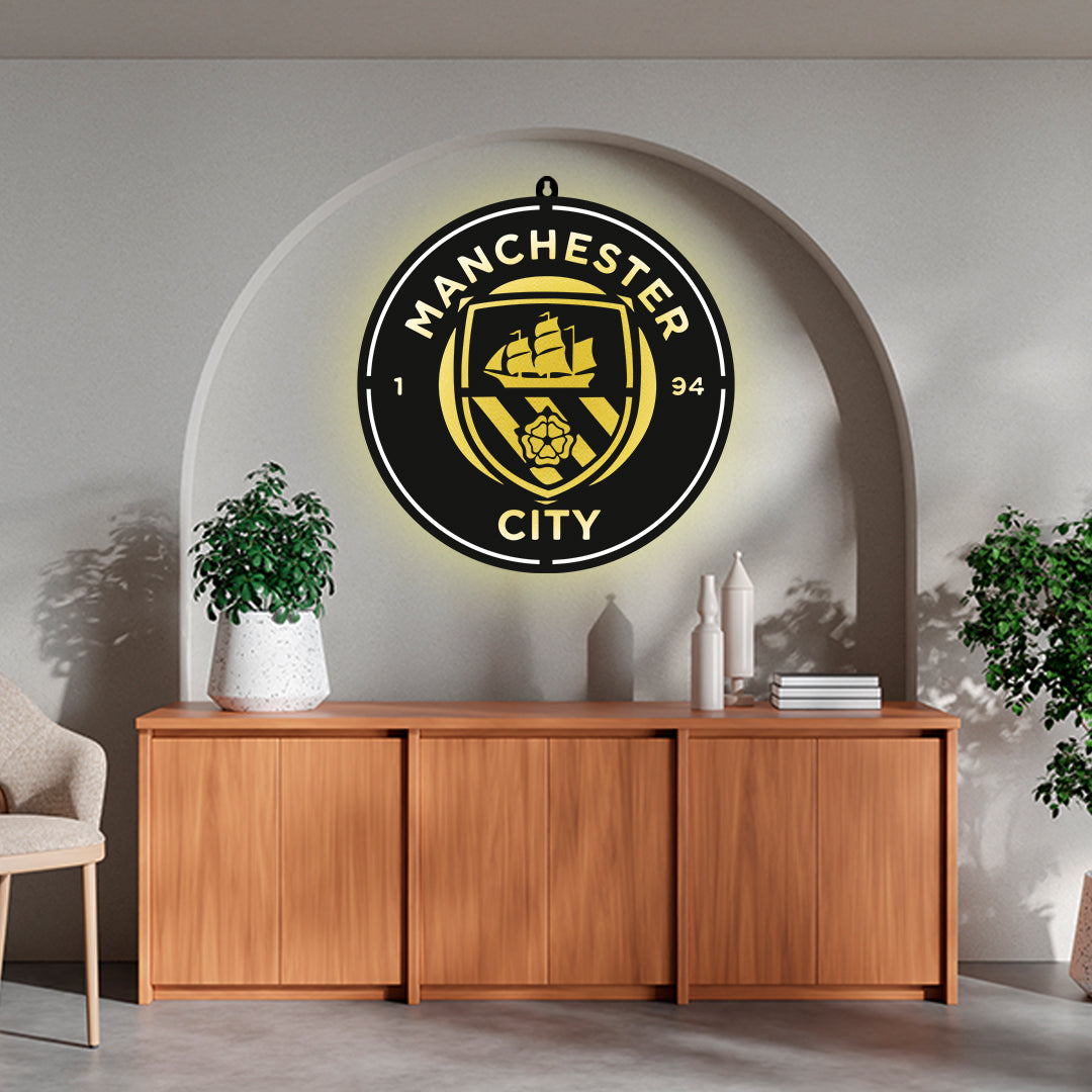 Manchester City F.C. Wall LED Wall Decor Light