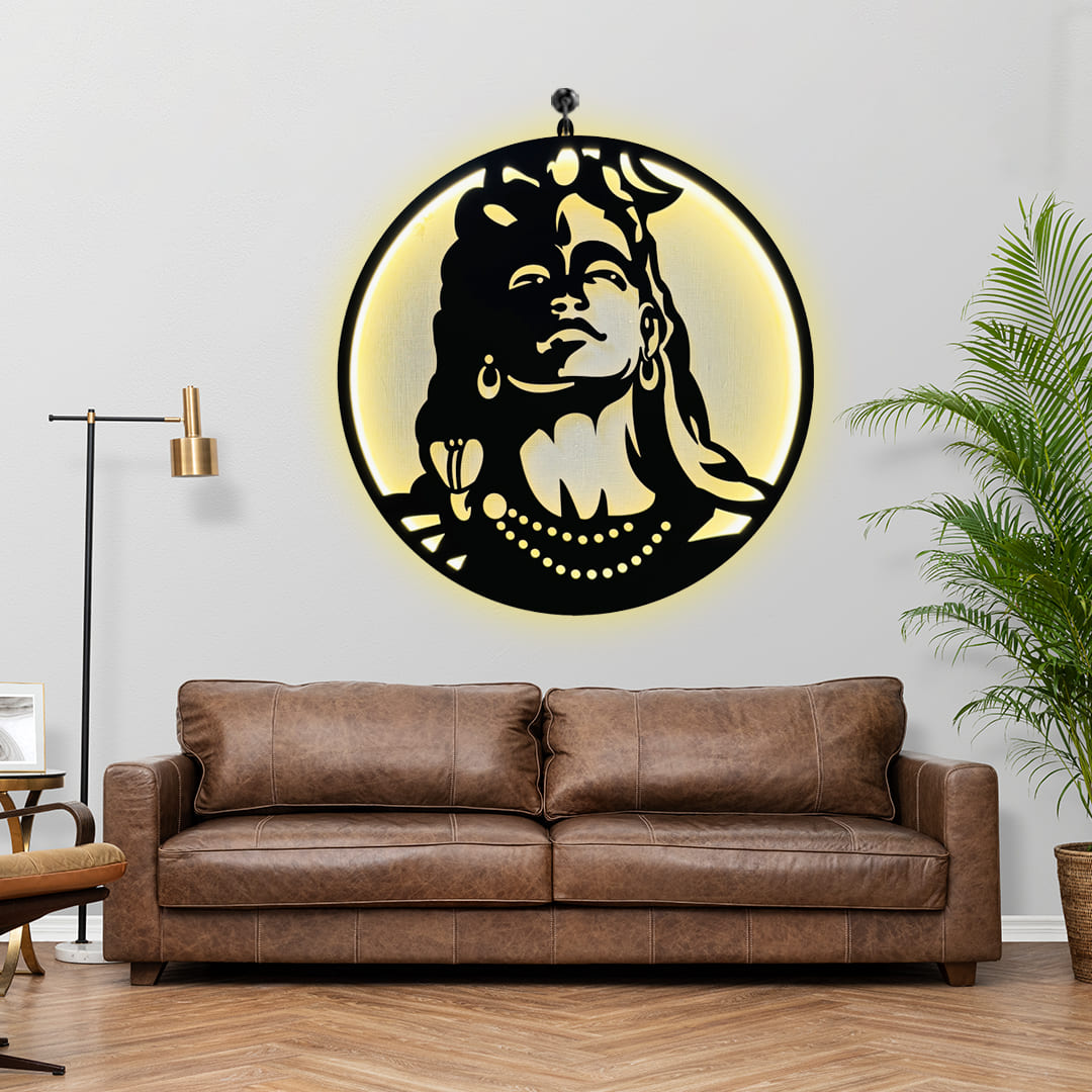 Home Decor: Adiyogi ShivJi Wall Decor / Night Light – HomePine
