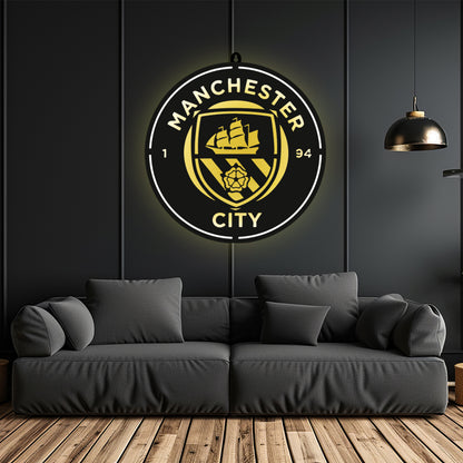 Manchester City F.C. Wall LED Wall Decor Light