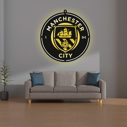 Manchester City F.C. Wall LED Wall Decor Light