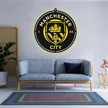 Manchester City F.C. Wall LED Wall Decor Light