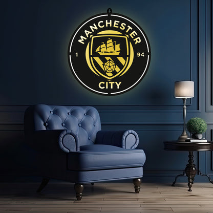 Manchester City F.C. Wall LED Wall Decor Light