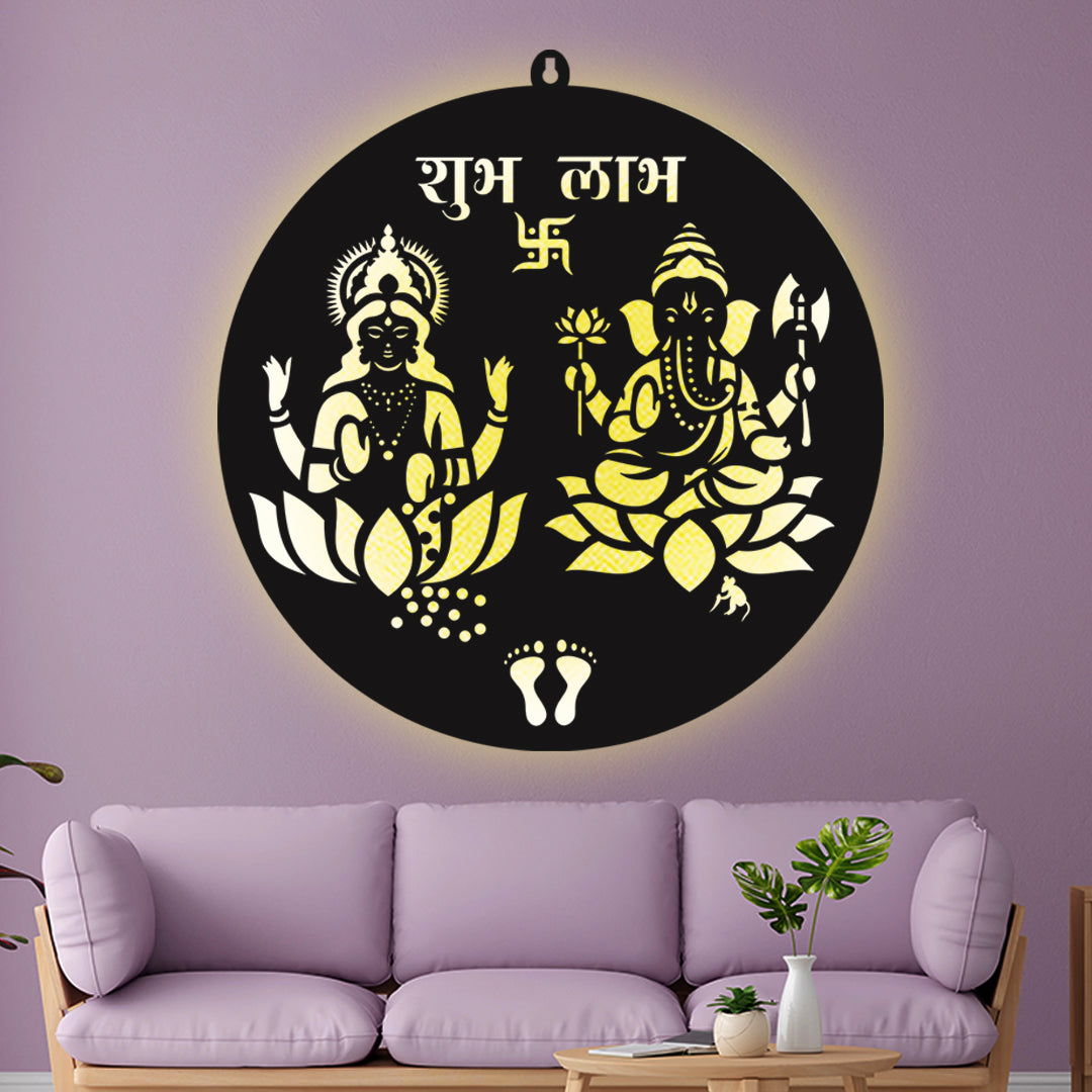 Ganesh Laxmi LED Wall Decor Light