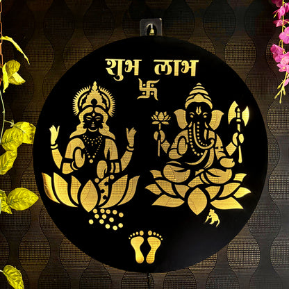 Ganesh Laxmi LED Wall Decor Light