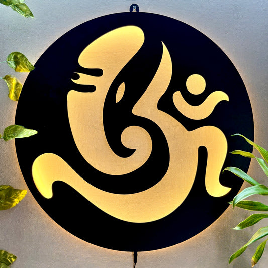 OM Ganesha LED Wall Decor Light