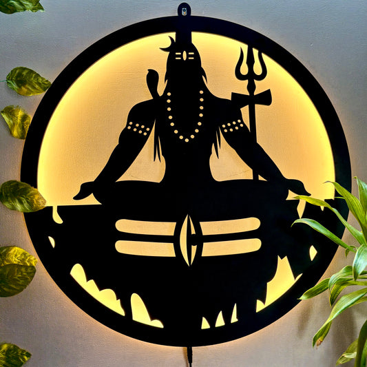 Mahadev-Shiv Ji LED Wall Decor Light