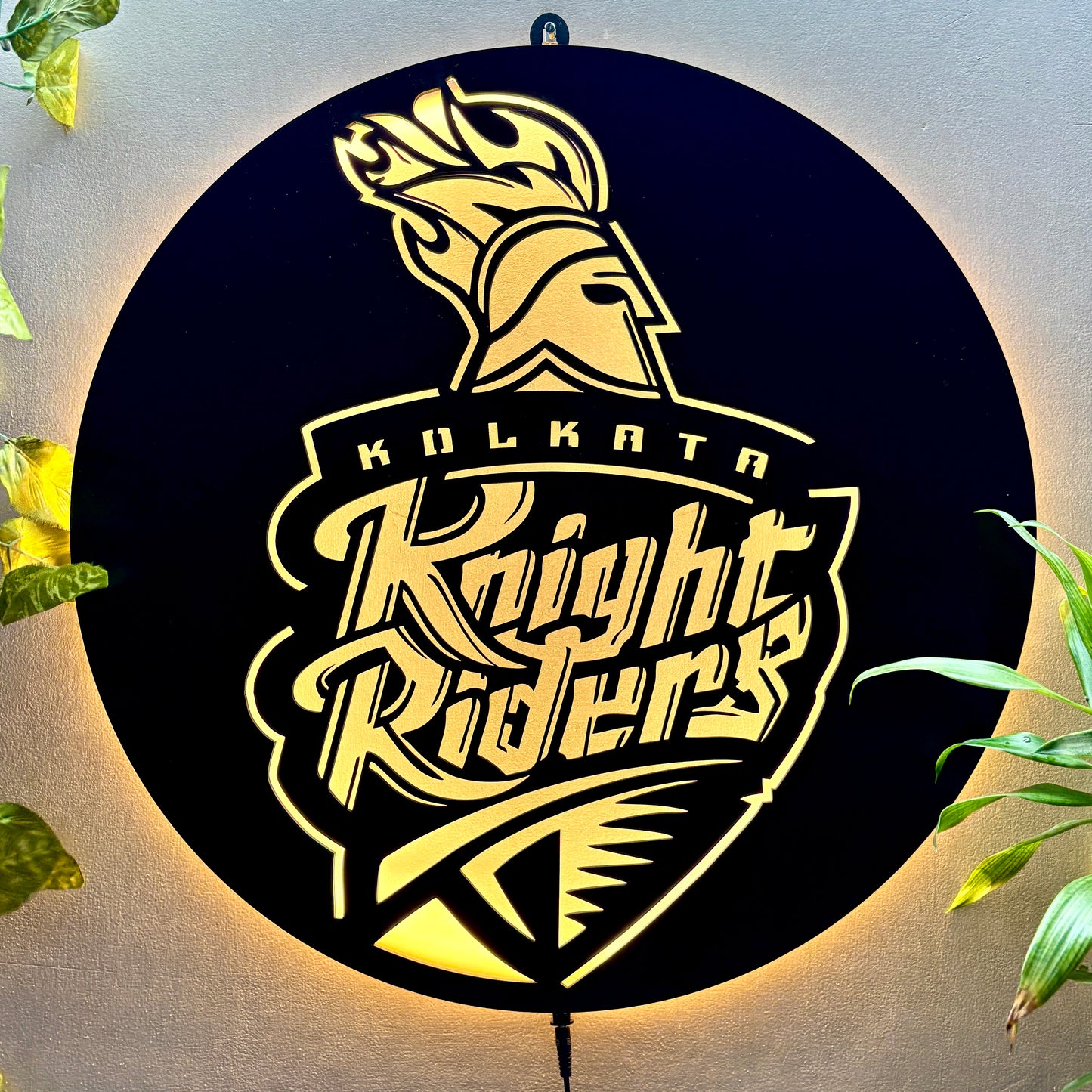 Kolkata Knight Rider IPL LOGO LED Wall Decor Light