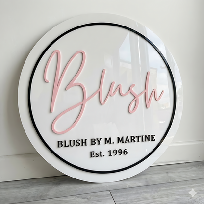 Customized Brand Logo Name Plate For Shop and Office