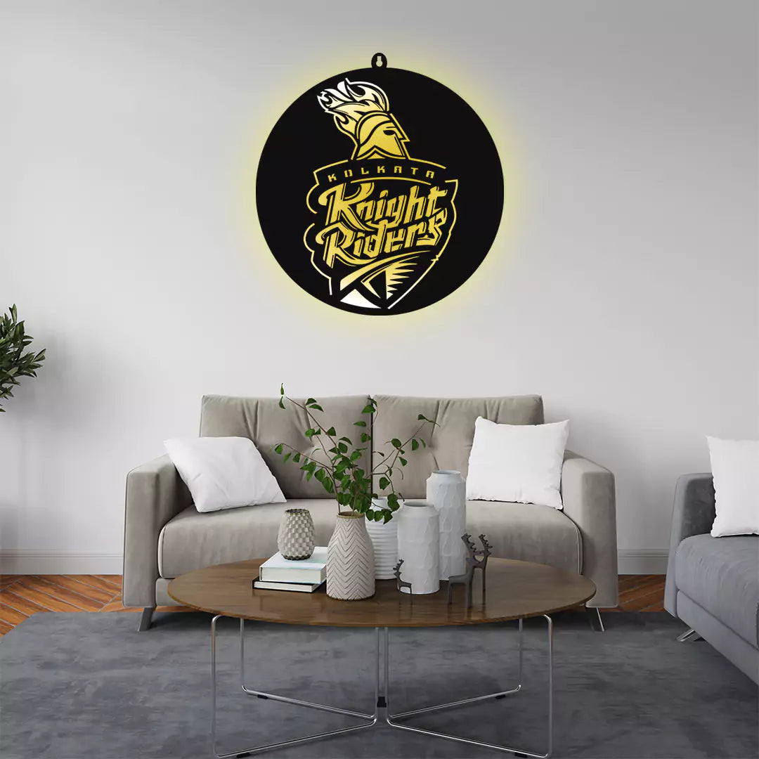 Kolkata Knight Rider IPL LOGO LED Wall Decor Light – HomePine