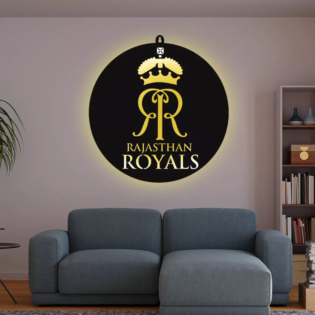 Rajasthan Royals IPL LOGO LED Wall Decor Light